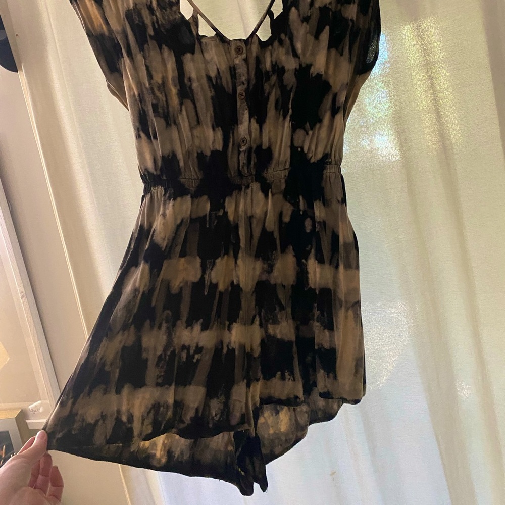 Super cute Bleach Dye Romper, size M